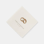 Elegante Goldringe Serviette (Ecke)