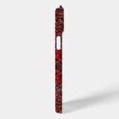 elegante Goldrubinrot-Bordeaux Case-Mate iPhone Hülle (Rückseite / Rechts)