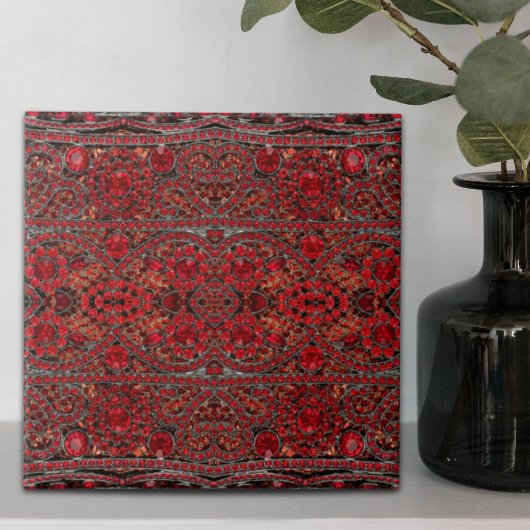 elegante Goldrubinrot-Bordeaux Fliese