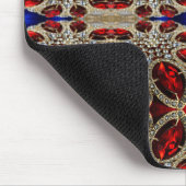 elegante Goldrubinrot-Bordeaux Mousepad (Ecke)