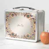 Elegante Goldschmuck-Blumen Lunchbox (Beispiel)