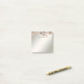 Elegante Goldschmuck-Blumen-Post-it-Notizen Post-it Klebezettel (Auf Schreibtisch)