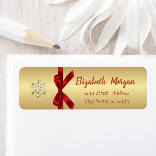 Elegante Goldschneeflocke, Red Bow (Insitu)