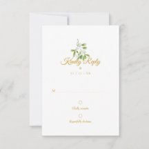 Elegante Goldschrift Mistelzweig Winterhochzeit RS