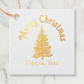 Elegante Goldschwald Pinakothek Treff Weihnachtsfe Geschenkanhänger (Vorderseite)