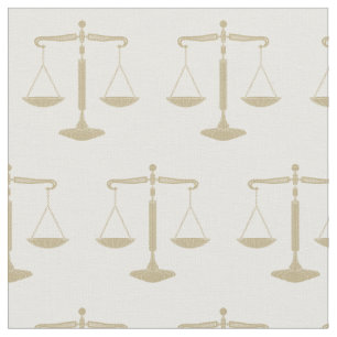Elegante Goldskalen des Rechtsanwalts der Stoff