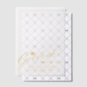 Elegante Goldskriptklasse des Abschlusses Pergament Einladungen (Versetzt (Einladung))