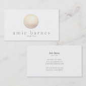 Elegante Goldspur Minimalistisch Visitenkarte (Vorne/Hinten)