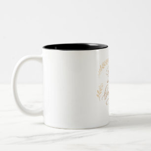 Elegante Goldtön-Schrift "Sei deine eigene Art von Zweifarbige Tasse