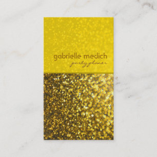 Elegante Goldtöne Glitter-Muster Visitenkarte