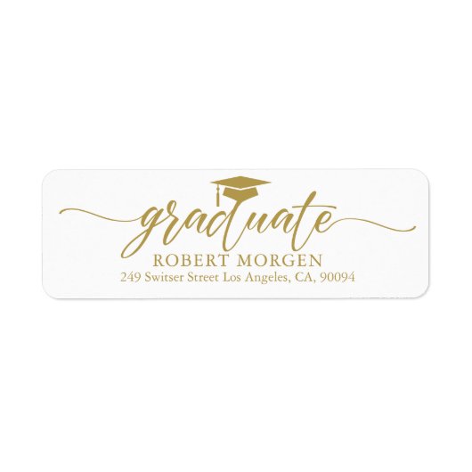 Elegante Goldtypografie im weißen Hintergrund (Vorne)