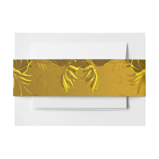 Elegante GoldWedding Einladungsbanderole
