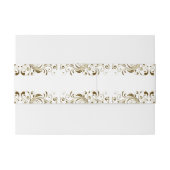 Elegante GoldWedding Einladungsbanderole (Rückseitenbeispiel)