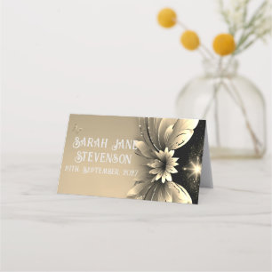 Elegante GoldWedding Platzkarte