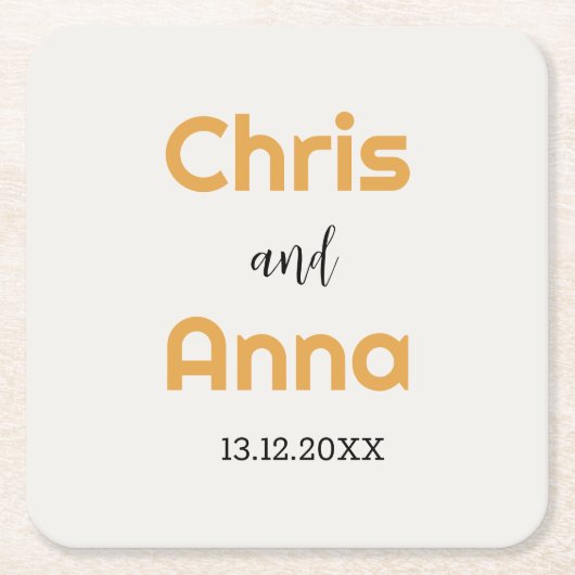Elegante GoldWedding Rechteckiger Pappuntersetzer (Vorderseite)