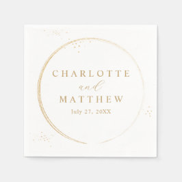 Elegante GoldWedding Serviette