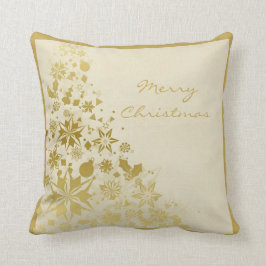Elegante GoldweihnachtsGlitzern Kissen