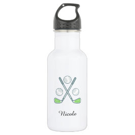 Elegante Golf Design Girls Name Golfer Sport Thema Edelstahlflasche