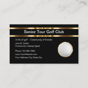 Elegante Golf-Themen-Geschäftskarten Visitenkarte