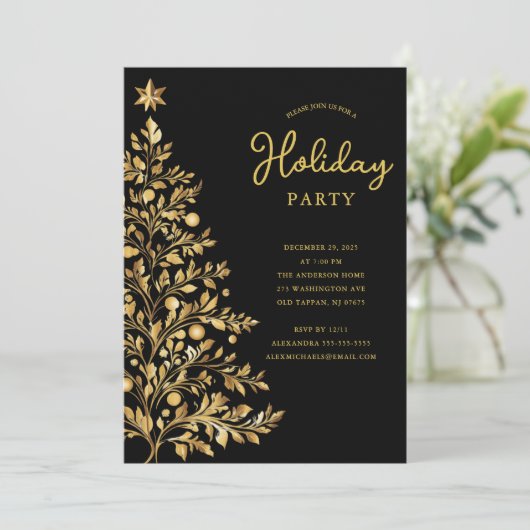 Elegante Golfreise Einladung (Stehend Vorderseite)