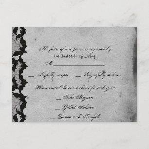 Elegante Gothic Bat Lace Posh UAWG Postkarte