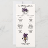 Elegante Gothic Candle Deep Amethyst Lila Rose (Rückseite)