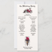 Elegante Gothic Candlestick Crimson Cherry Rose (Rückseite)