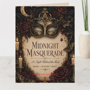 Elegante Gothic Halloween-Dinnerparty Dankeskarte