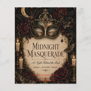 Elegante Gothic Halloween-Dinnerparty Flyer