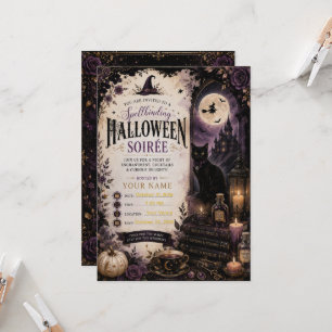 Elegante Gothic Halloween-Party-Einladung  Einladung