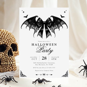Elegante Gothic Halloween-Party-Einladung Einladung