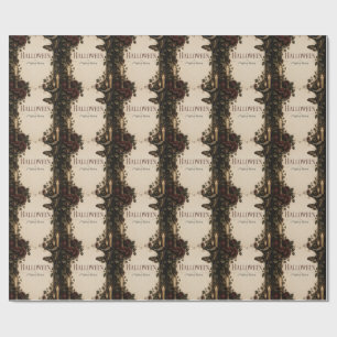 Elegante Gothic Halloween-Party-Feier Geschenkpapier