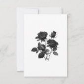 Elegante Gothic Monogram Wedding RSVP Card (Rückseite)