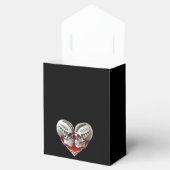 Elegante gotische Halloween-Gastgeschenk Hochzeit Geschenkschachtel (Geöffnet)