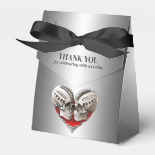 Elegante gotische Halloween-Gastgeschenk Hochzeit Geschenkschachtel