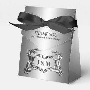 Elegante gotische Halloween-Gastgeschenk Hochzeit Geschenkschachtel