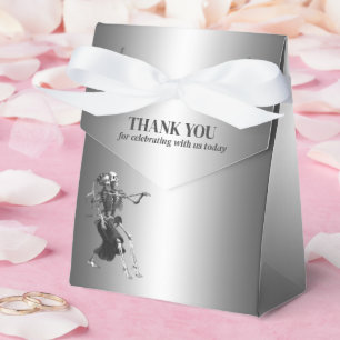 Elegante gotische Halloween-Gastgeschenk Hochzeit Geschenkschachtel