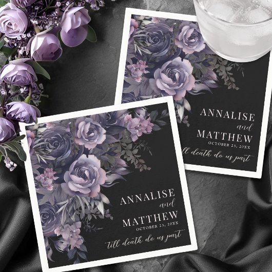 Elegante gotische Hochzeit Serviette