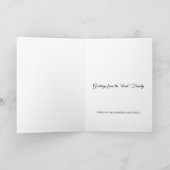 Elegante Gotische Lady Note Card Karte (Innenseite)