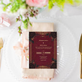 Elegante Gotische Romantik Hochzeit Einladung