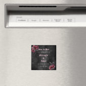 Elegante gotische Rose Save the Date Magnet (In Situ (Geschirrspüler))