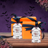 Elegante Gotische Wasserfarbencoffin Skull Raven R Geschenkanhänger
