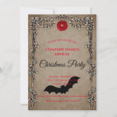 Elegante Gotische Weihnachtsfeiertage Party Einlad Einladung (Vorderseite)