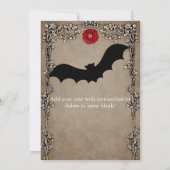 Elegante Gotische Weihnachtsfeiertage Party Einlad Einladung (Rückseite)