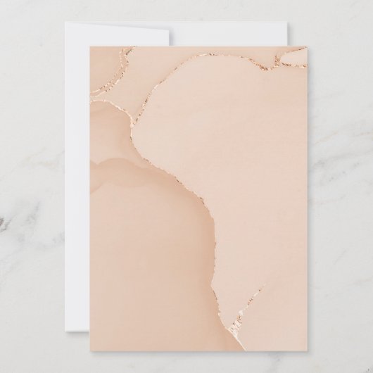 Elegante Gown Bridal Dusche Einladung (Rückseite)