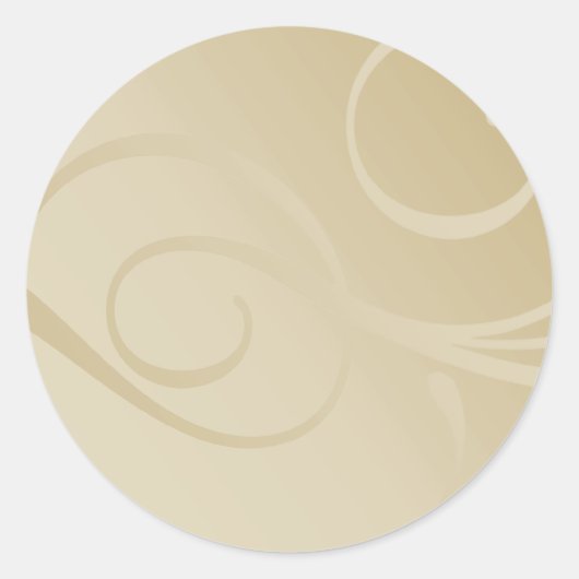 Elegante Gradient-Wirbel Runder Aufkleber (Vorderseite)