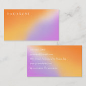 Elegante Gradientenkarte Visitenkarte (Vorne/Hinten)