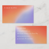 Elegante Gradientenkarte Visitenkarte (Vorne/Hinten)