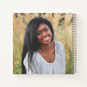 Elegante Graduate 2 Foto Square Guest Abschluss Notizblock (Rückseite)