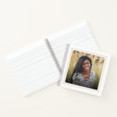 Elegante Graduate 2 Foto Square Guest Abschluss Notizblock (Innenseite)